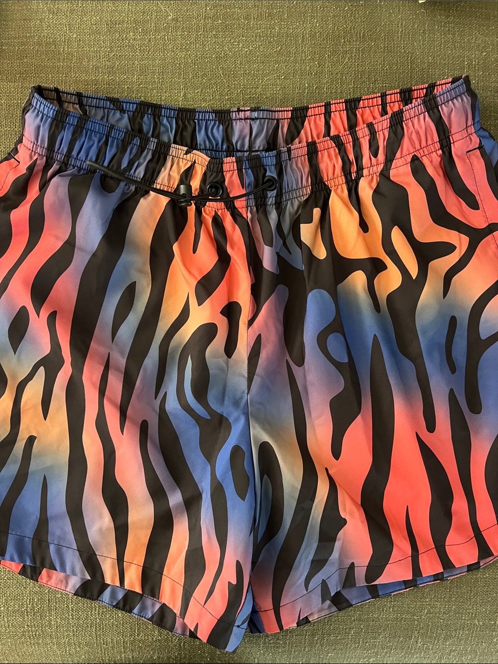 Adidas Women's Multicolor Zebra-Print Shorts